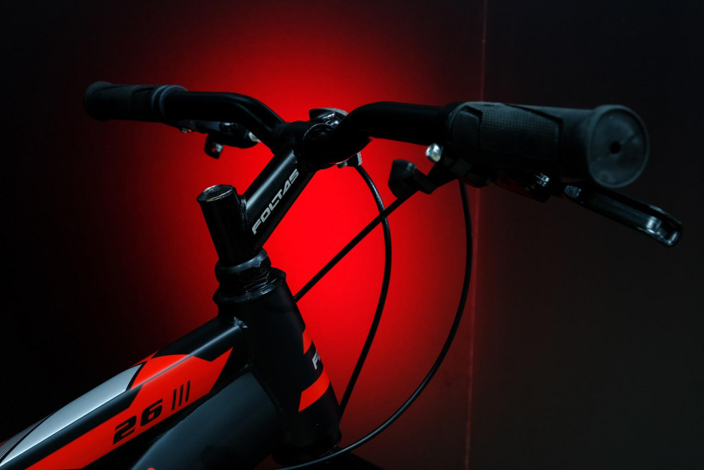 FOLTAS 26 Steel - 15р Чёрный/Красный