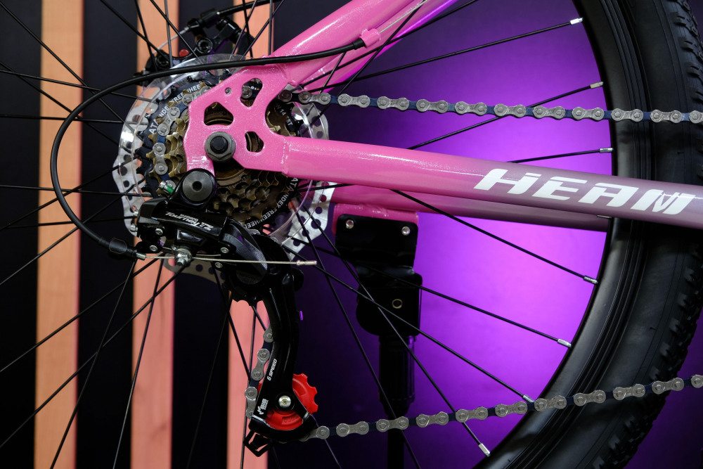 Heam FOX 26 Girl Серый/Розовый рама 17 (на рост 155-173)